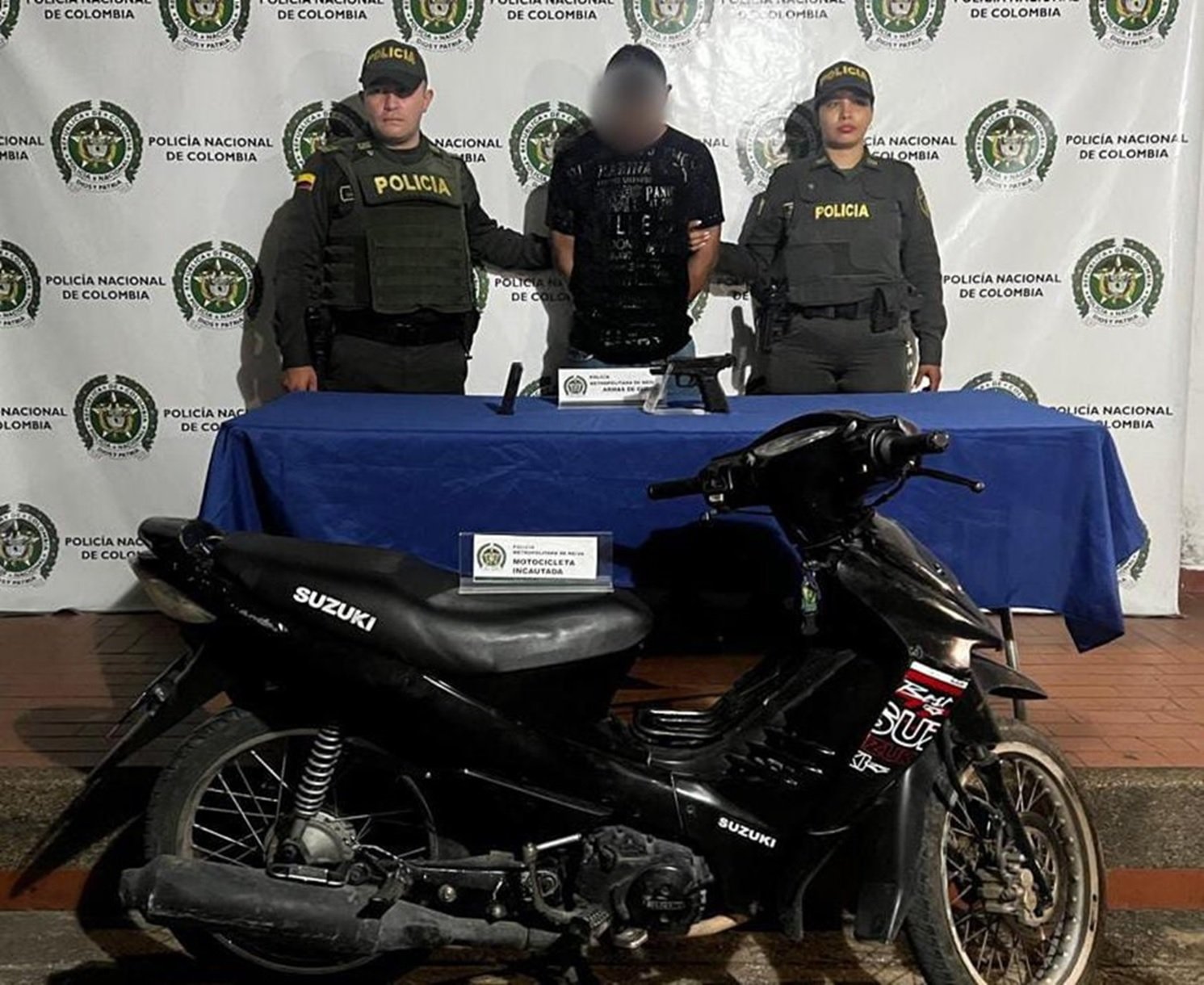 Capturado hombre con arma de fuego en Neiva