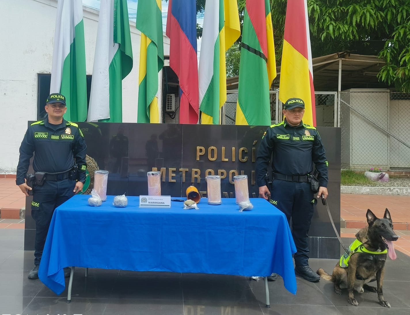 Policía logra incautar 4.820 gramos de marihuana en la zona industrial de Neiva