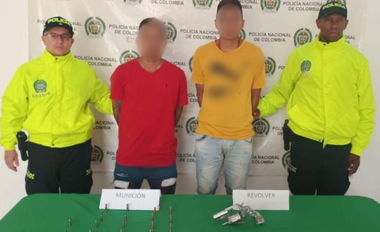 Capturan a dos delincuentes armados en Aipe, Huila