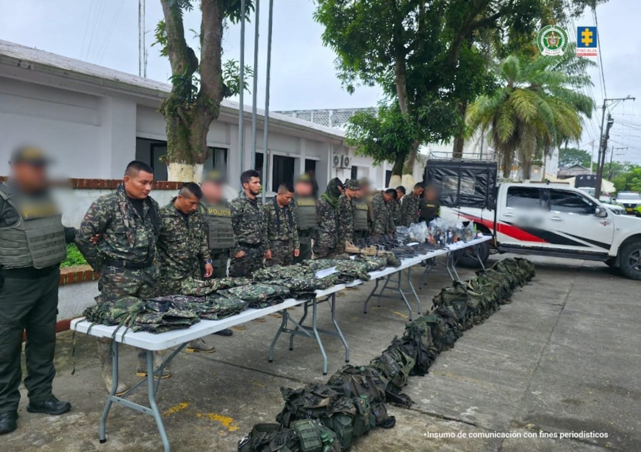 Nueve hombres fueron enviados a prisión por transportar arsenal en Putumayo