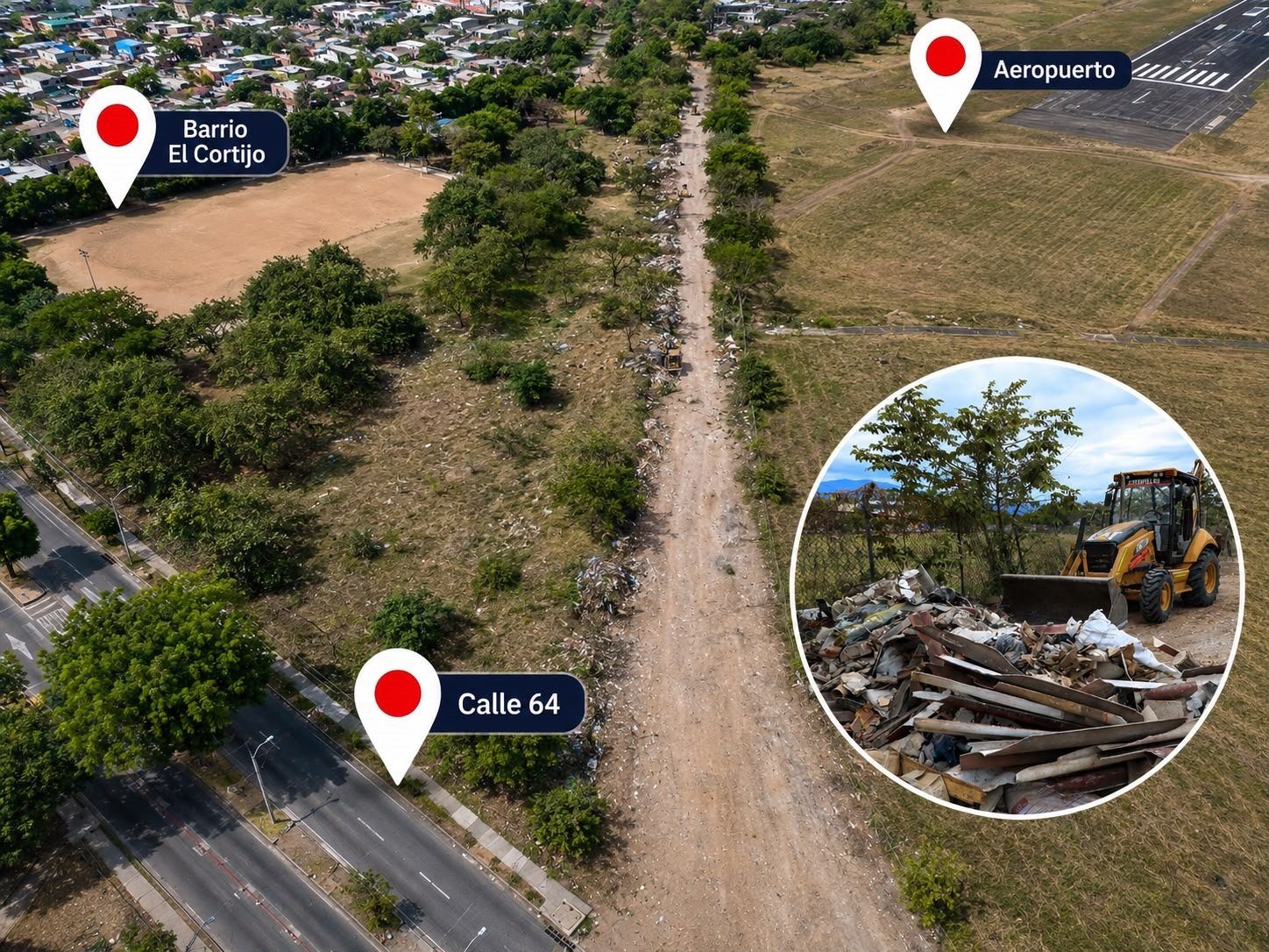¡Adiós al botadero de basura! Alcalde Casagua recuperará corredor vial junto al aeropuerto